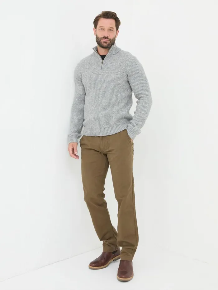 Men Trousers and Chinos Fat Face Brown Modern Coastal Chinos