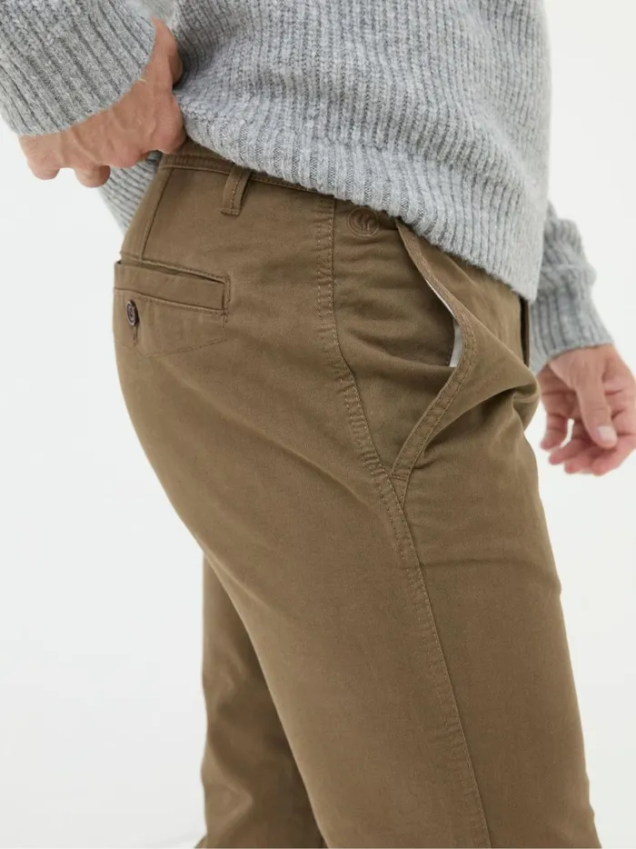 Men Trousers and Chinos Fat Face Brown Modern Coastal Chinos