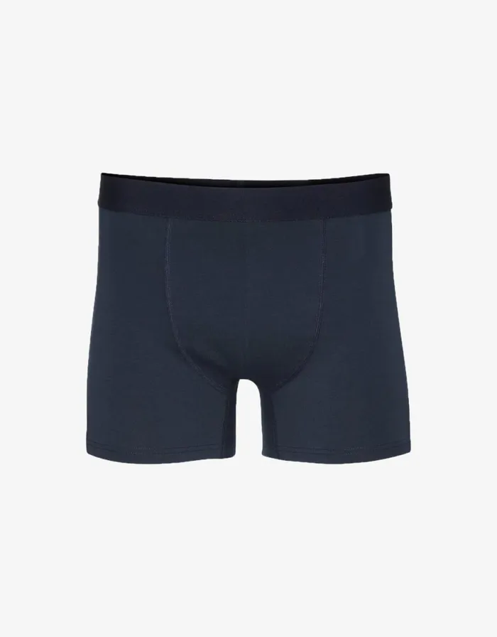 Men Underwear Colorful Standard Classic Organic Boxer Briefs Navy Blue