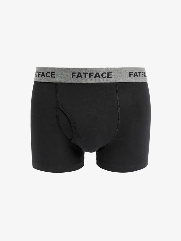 Men Underwear Fat Face Grey Stripe Classic Cotton Boxer 3 Pack