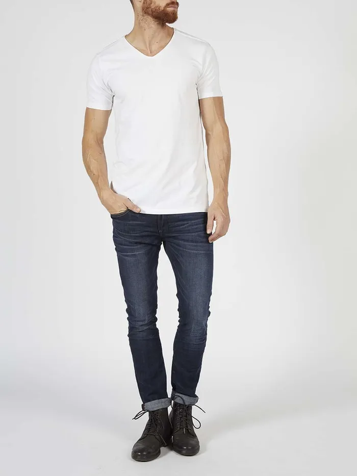 Men Underwear Petrol Industries 2 Pack Basic TShirt VNeck Bright White