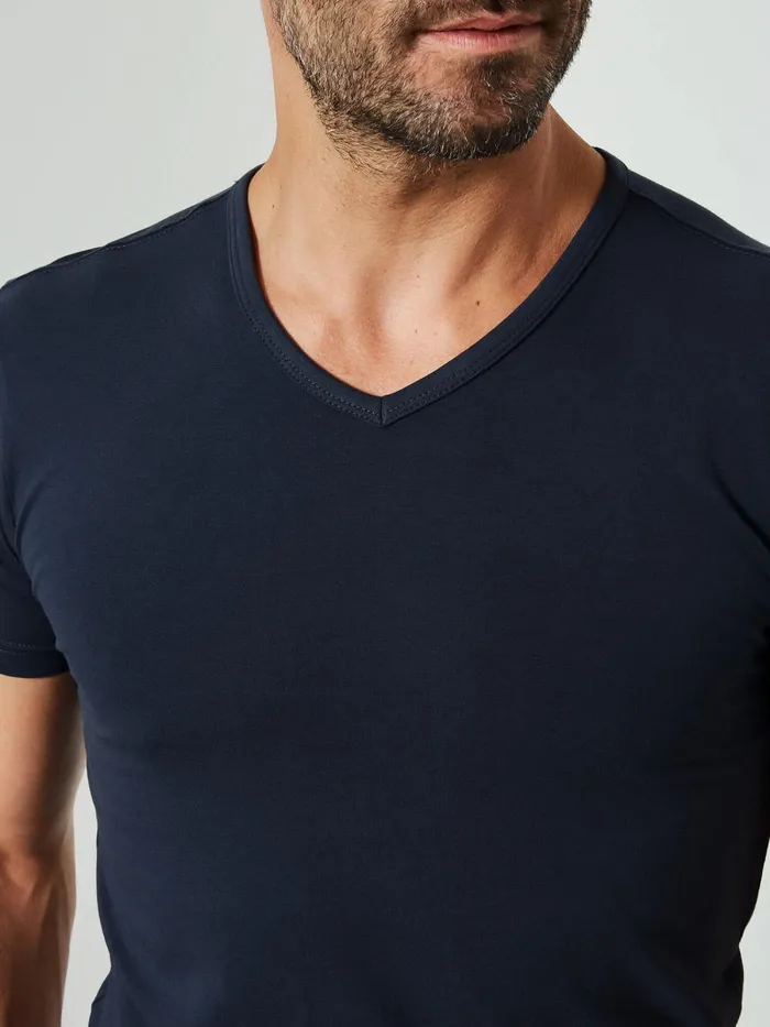 Men Underwear Petrol Industries Basic TShirt VNeck Deep Navy Men Underwear Petrol Industries Basic TShirt VNeck Deep Navy