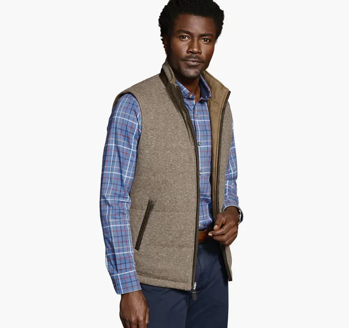 Men Upton Reversible Vest Camellight Brown JohnstonandMurphy Coats Jackets and Vests Men Upton Reversible Vest Camellight Brown JohnstonandMurphy Coats Jackets and Vests