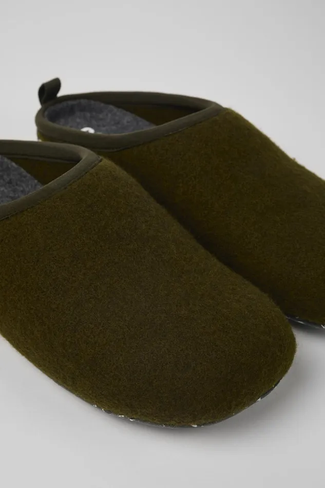 Men Wabi Green Slippers Camper Non Leather Shoes