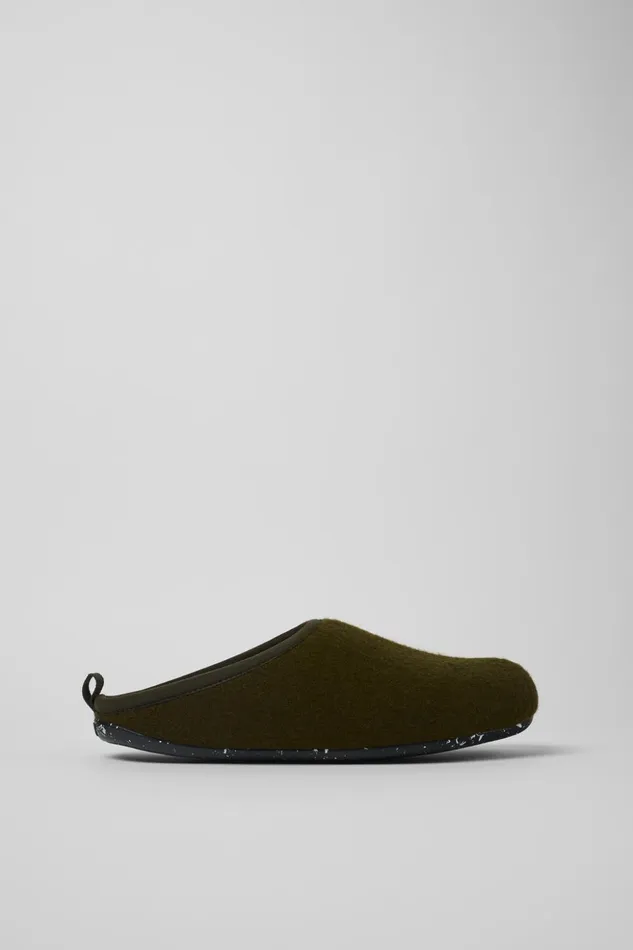 Men Wabi Green Slippers Camper Non Leather Shoes Men Wabi Green Slippers Camper Non Leather Shoes