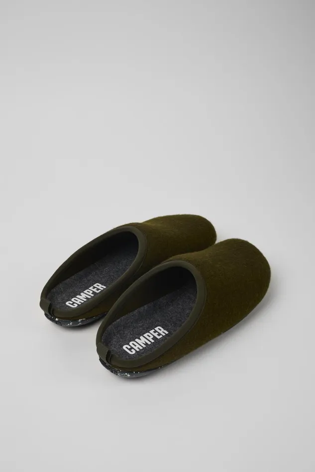 Men Wabi Green Slippers Camper Non Leather Shoes Men Wabi Green Slippers Camper Non Leather Shoes