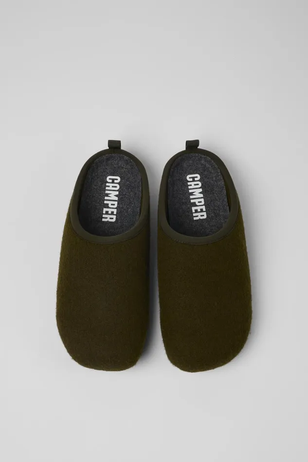 Men Wabi Green Slippers Camper Non Leather Shoes Men Wabi Green Slippers Camper Non Leather Shoes