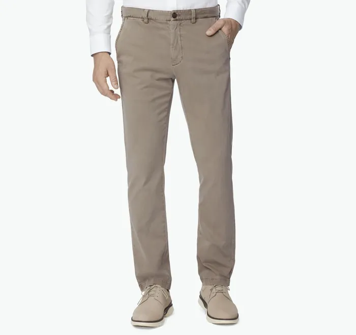 Men Washed Chinos Taupe JohnstonandMurphy Pants and Jeans