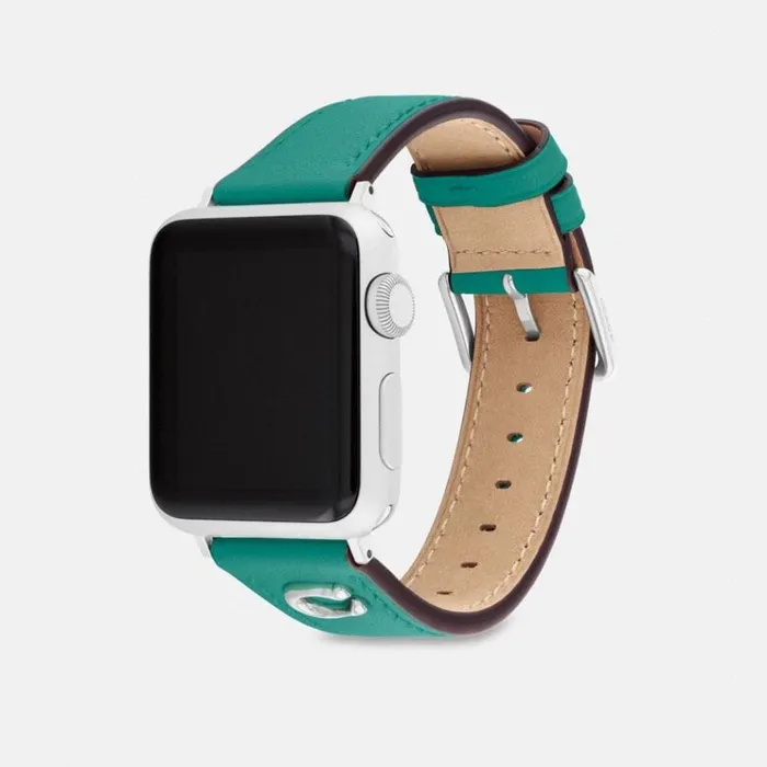 Men Watches Coach Apple Watch Strap 38 Mm 40 Mm And 41 Mm Bright Green
