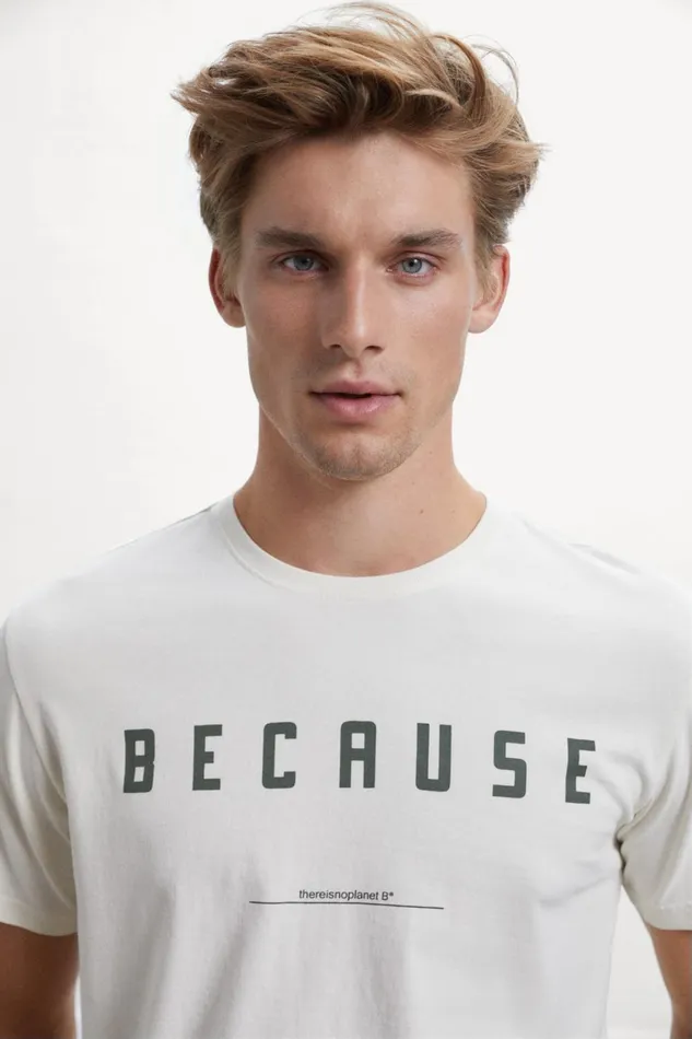 Men White Como TShirt Ecoalf TShirts