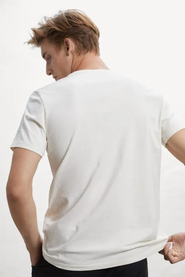 Men White Como TShirt Ecoalf TShirts