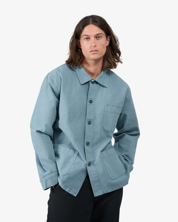 Men Workwear Jackets Colorful Standard Organic Workwear Jacket Deep Black