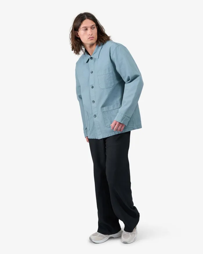 Men Workwear Jackets Colorful Standard Organic Workwear Jacket Deep Black