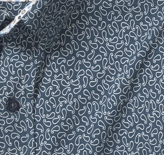 Men Xc Flex Stretch LongSleeve Shirt Navy Paisley JohnstonandMurphy Shirts Men Xc Flex Stretch LongSleeve Shirt Navy Paisley JohnstonandMurphy Shirts