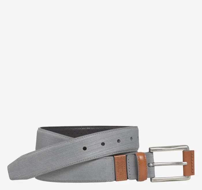 Men Xc4 Sport Casual Belt Gray Nubuck JohnstonandMurphy Belts
