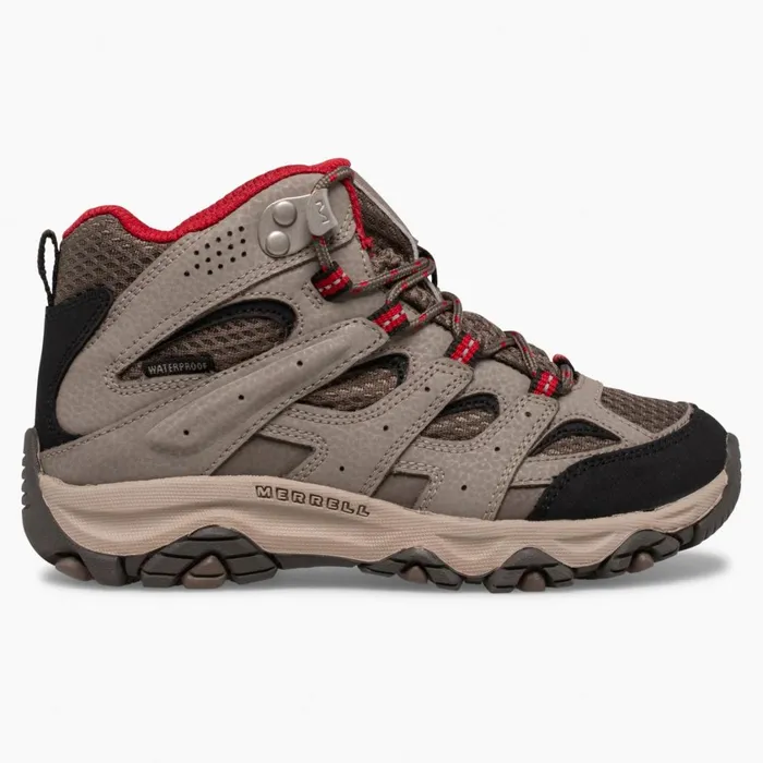 Merrell Boots Kids Big Moab 3 Mid Waterproof Boot Boulderred