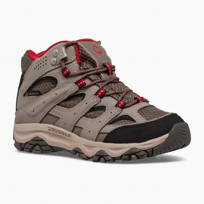 Merrell Boots Kids Big Moab 3 Mid Waterproof Boot Boulderred