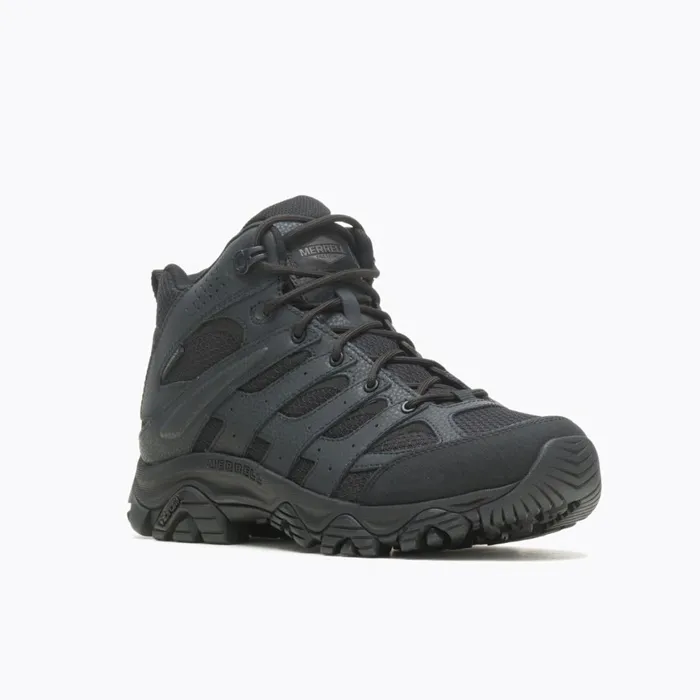 Merrell Boots Men Moab 3 Mid Tactical Waterproof Wide Width Black