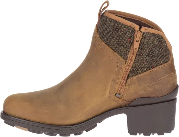 Merrell Boots Women Chateau Ii Mid Pull Waterproof Nutmeg