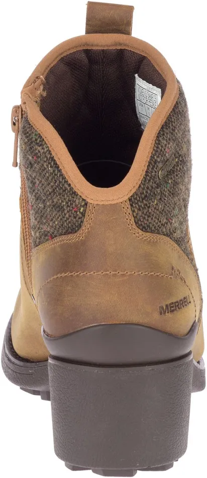 Merrell Boots Women Chateau Ii Mid Pull Waterproof Nutmeg