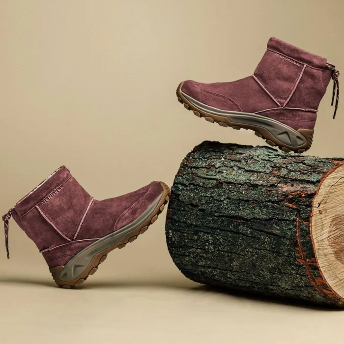 Merrell Boots Women Winter Pull On Marron