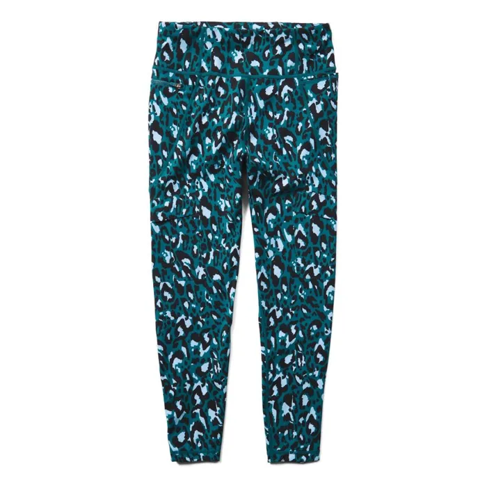 Merrell Bottoms Women Ascend Power Cargo Workout Legging X Sweaty Betty Blue Brushstroke Leopard