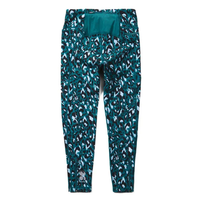 Merrell Bottoms Women Ascend Power Cargo Workout Legging X Sweaty Betty Blue Brushstroke Leopard