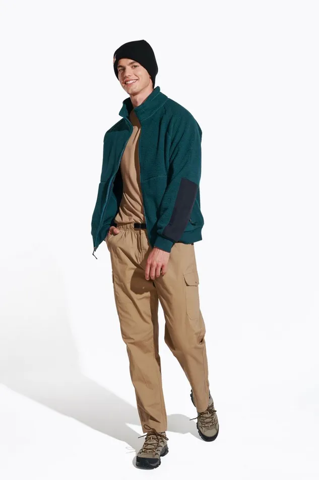 Merrell Tops Men Sherpa Full Zip Sea Moss