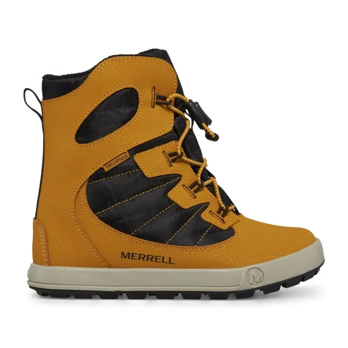 Merrell Winter Boots Kids Big Snow Bank 40 Waterproof Boot Wheatblack