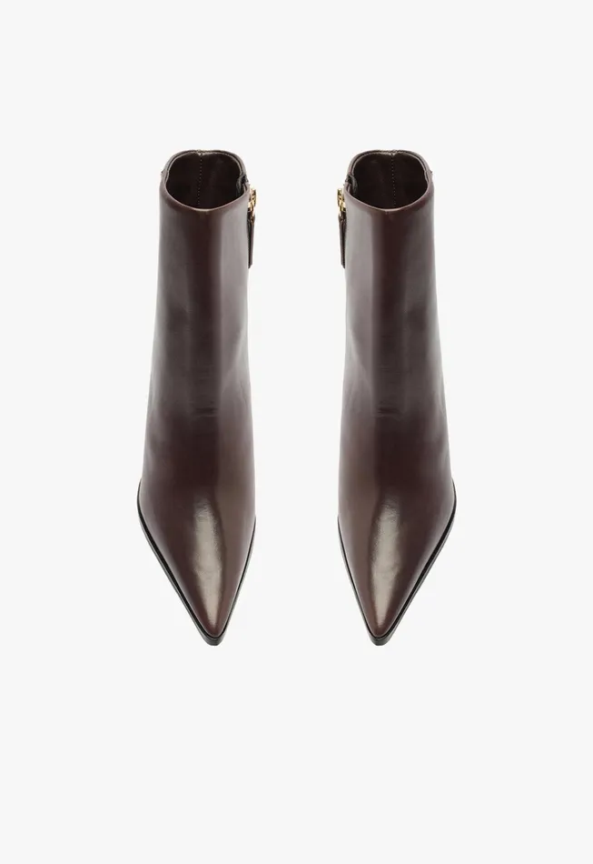 Mikki Block Bootie Brown Women Schutz Shoes Booties