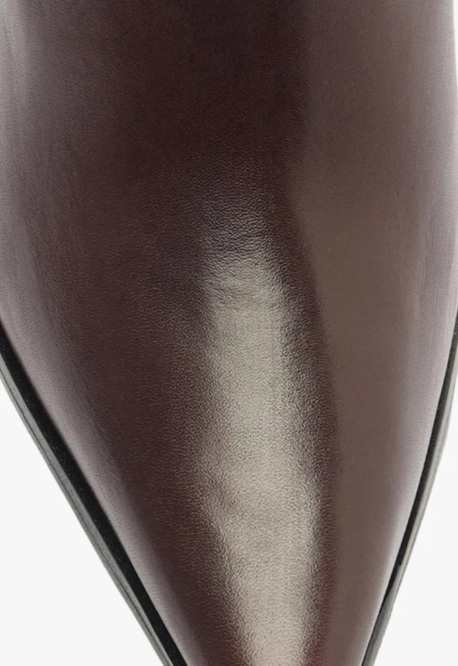 Mikki Block Bootie Brown Women Schutz Shoes Booties