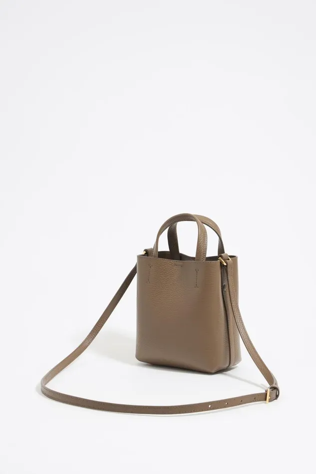 Mini Sac Chihuahua Cuir Taupe Fonc Dark Taupe Women Bimba Y Lola Crossbody Bags