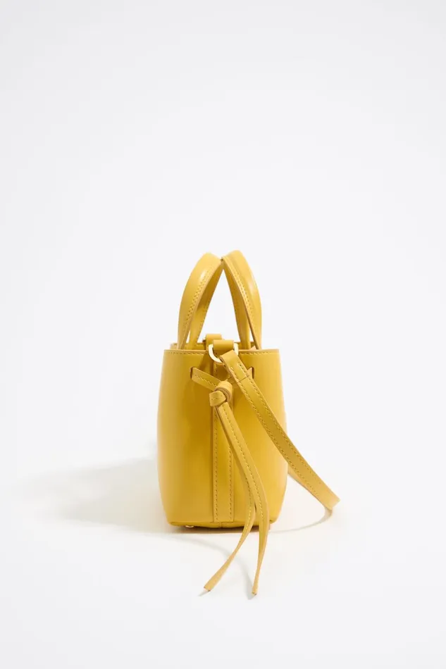 Mini Yellow Leather Chihuahua Bag Yellow Women Bimba Y Lola Crossbody Bags
