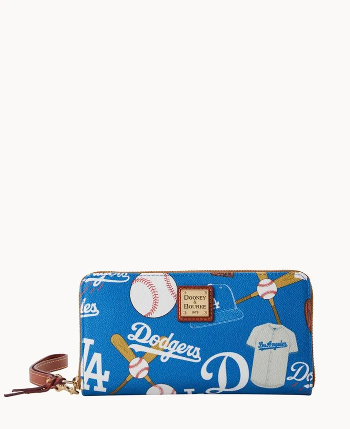 MLB Dodgers Large Zip Around Wristlet Dodgers ManWoman Dooney and Bourke Wallets MLB Dodgers Large Zip Around Wristlet Dodgers ManWoman Dooney and Bourke Wallets