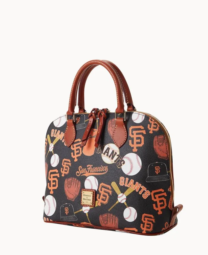 MLB Giants Zip Zip Satchel Giants Woman Dooney and Bourke Satchels MLB Giants Zip Zip Satchel Giants Woman Dooney and Bourke Satchels