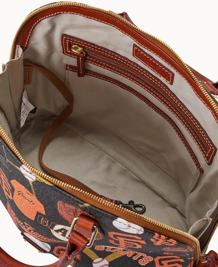 MLB Giants Zip Zip Satchel Giants Woman Dooney and Bourke Satchels MLB Giants Zip Zip Satchel Giants Woman Dooney and Bourke Satchels
