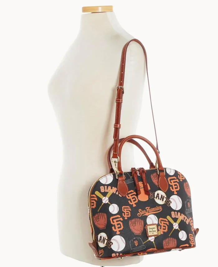 MLB Giants Zip Zip Satchel Giants Woman Dooney and Bourke Satchels MLB Giants Zip Zip Satchel Giants Woman Dooney and Bourke Satchels
