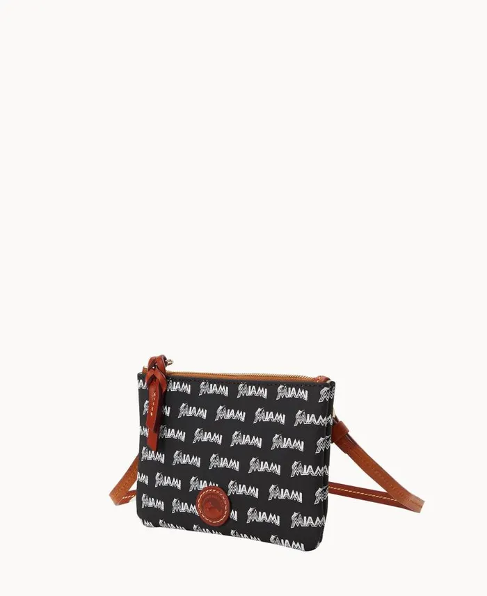 MLB Marlins Top Zip Crossbody Marlins Woman Dooney and Bourke Crossbodies MLB Marlins Top Zip Crossbody Marlins Woman Dooney and Bourke Crossbodies