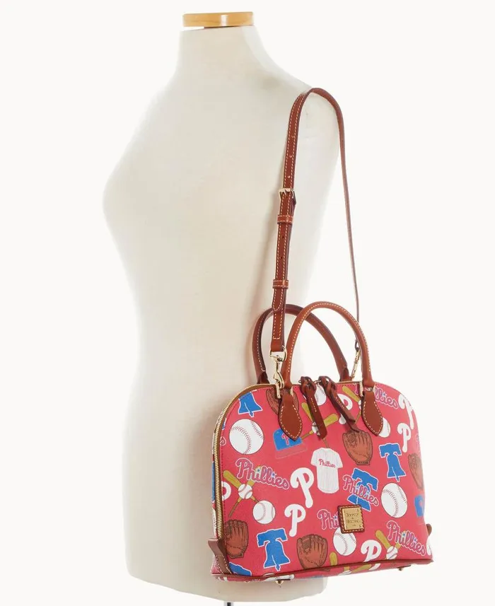 MLB Phillies Zip Zip Satchel Phillies Woman Dooney and Bourke Satchels MLB Phillies Zip Zip Satchel Phillies Woman Dooney and Bourke Satchels