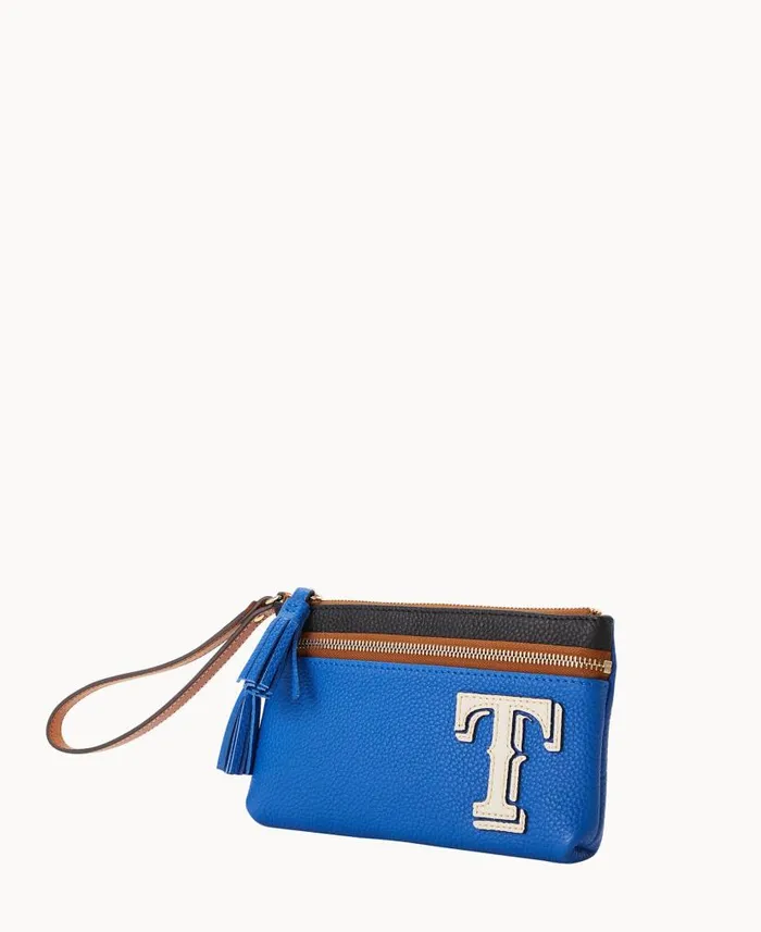 MLB Rangers Double Zip Wristlet Rangers ManWoman Dooney and Bourke Wallets MLB Rangers Double Zip Wristlet Rangers ManWoman Dooney and Bourke Wallets