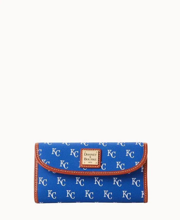 MLB Royals Continental Clutch Royals ManWoman Dooney and Bourke Wallets