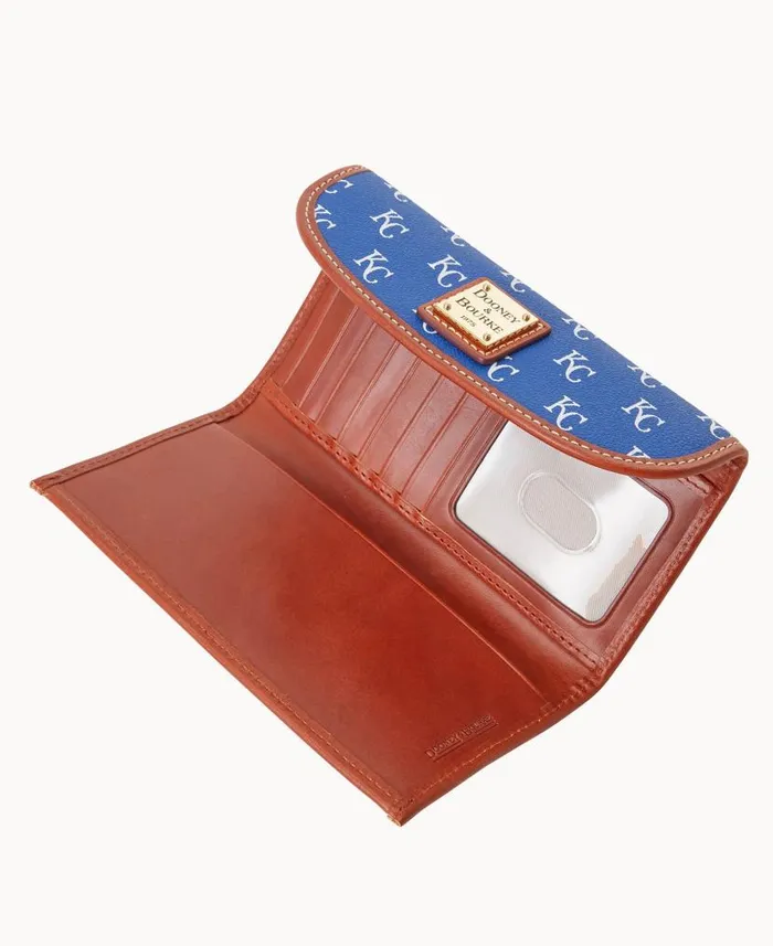 MLB Royals Continental Clutch Royals ManWoman Dooney and Bourke Wallets MLB Royals Continental Clutch Royals ManWoman Dooney and Bourke Wallets