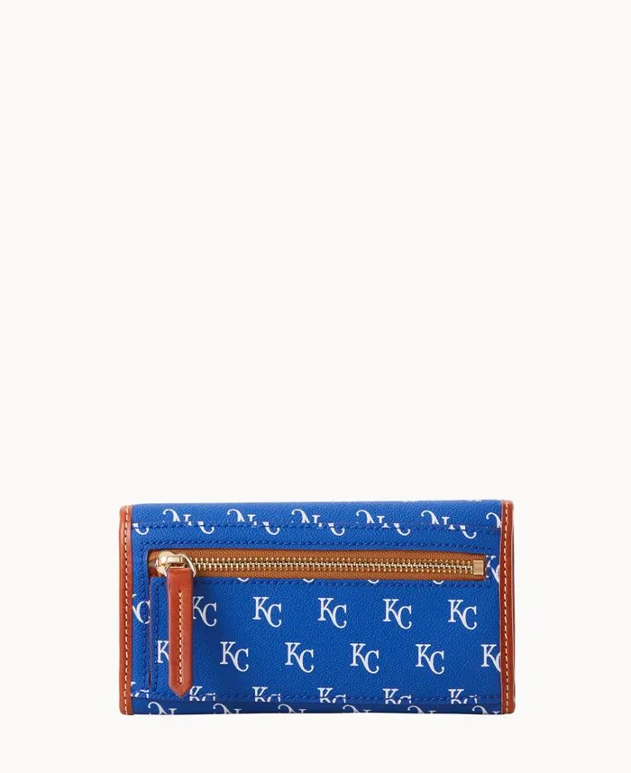 MLB Royals Continental Clutch Royals ManWoman Dooney and Bourke Wallets MLB Royals Continental Clutch Royals ManWoman Dooney and Bourke Wallets