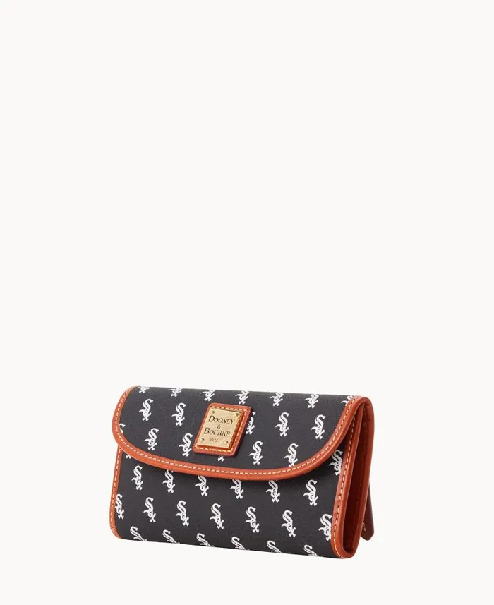 MLB White Sox Continental Clutch White Sox ManWoman Dooney and Bourke Wallets MLB White Sox Continental Clutch White Sox ManWoman Dooney and Bourke Wallets