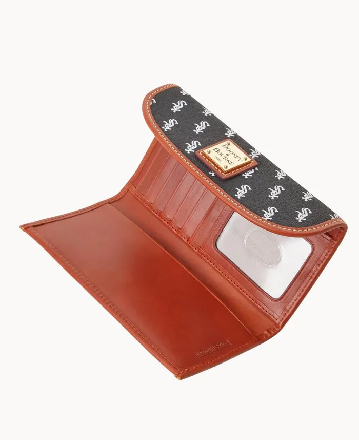 MLB White Sox Continental Clutch White Sox ManWoman Dooney and Bourke Wallets MLB White Sox Continental Clutch White Sox ManWoman Dooney and Bourke Wallets