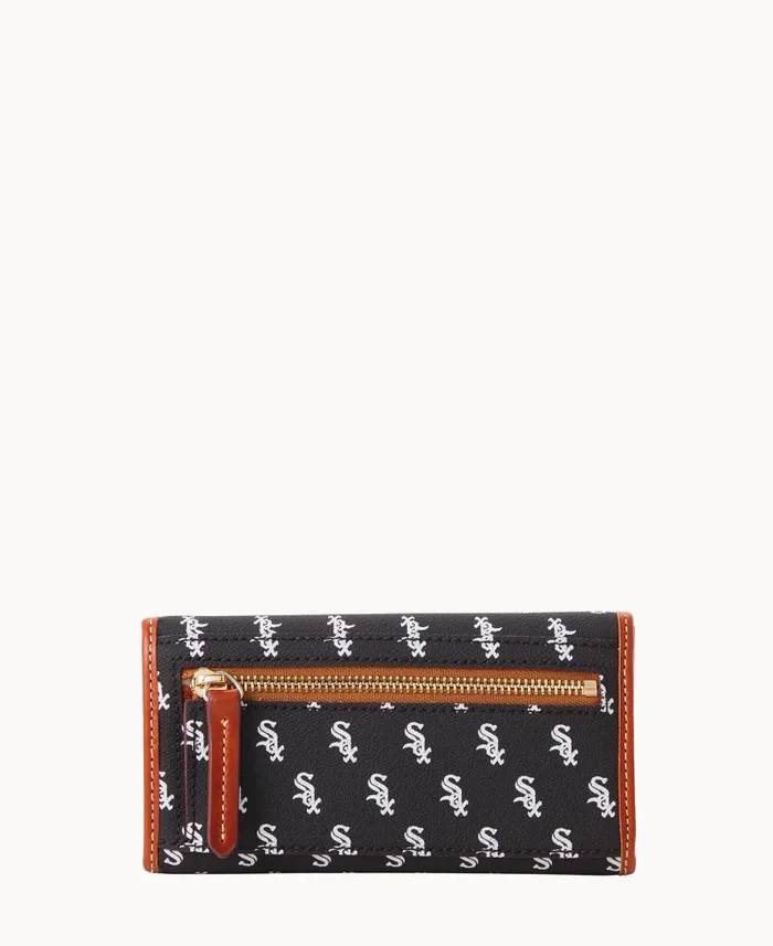 MLB White Sox Continental Clutch White Sox ManWoman Dooney and Bourke Wallets MLB White Sox Continental Clutch White Sox ManWoman Dooney and Bourke Wallets