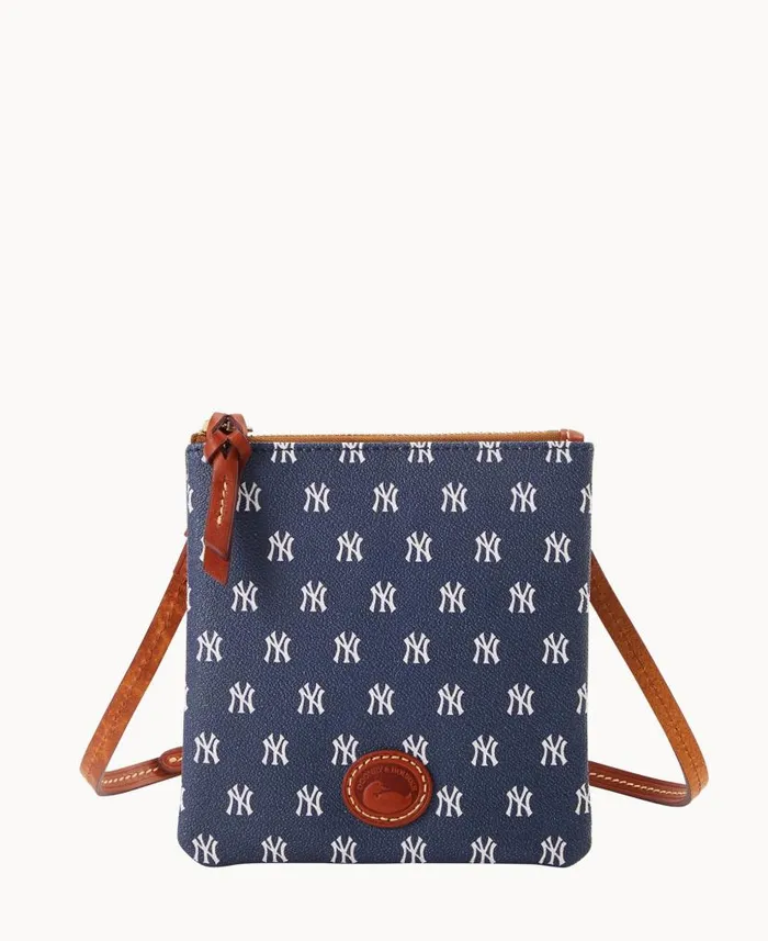 MLB Yankees Small North South Top Zip Crossbody Yankees Woman Dooney and Bourke Crossbodies MLB Yankees Small North South Top Zip Crossbody Yankees Woman Dooney and Bourke Crossbodies