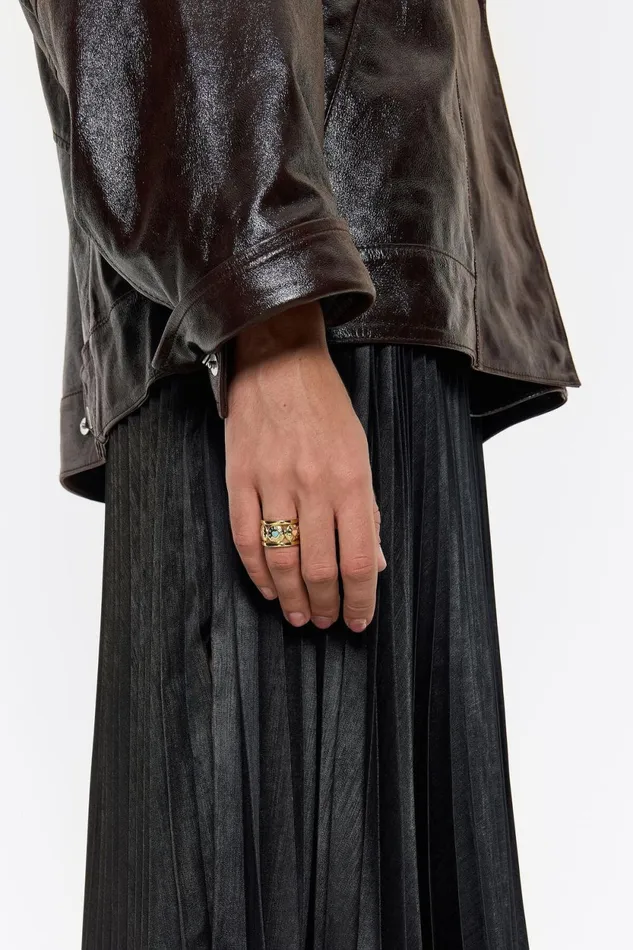 Multicolor Candy Logo Ring Gold Women Bimba Y Lola Jewelry