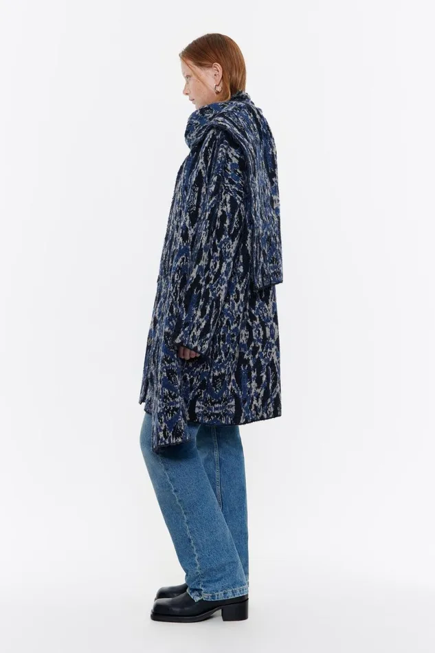 Navy Blue Plumancha Jacquard Jacket Plumancha Navy Women Bimba Y Lola Coats And Trench Coats Navy Blue Plumancha Jacquard Jacket Plumancha Navy Women Bimba Y Lola Coats And Trench Coats