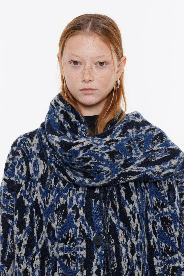 Navy Blue Plumancha Jacquard Jacket Plumancha Navy Women Bimba Y Lola Coats And Trench Coats Navy Blue Plumancha Jacquard Jacket Plumancha Navy Women Bimba Y Lola Coats And Trench Coats